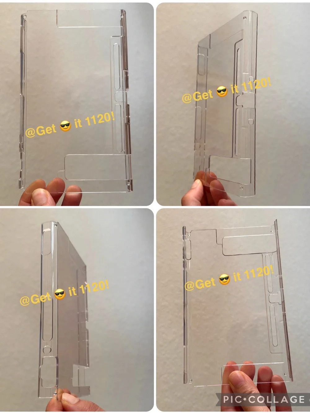 Nintendo Switch Clear Cover Case + Soft Silicon Thumb Cover